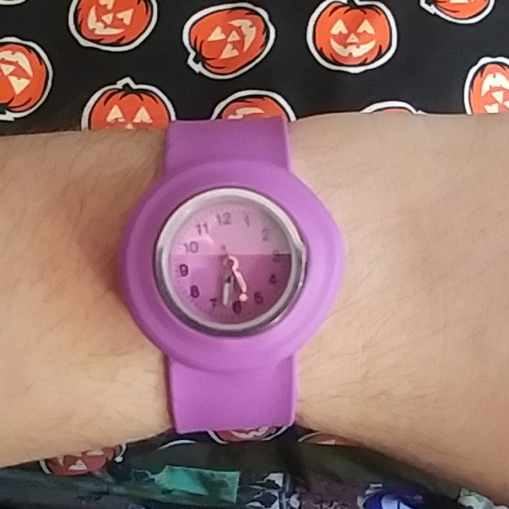 Purple Slap Bracelet Watch